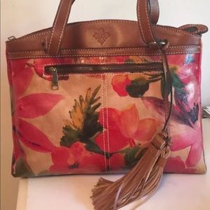 PATRICIA NASH FLORAL POPPY TOTE SHOULDER BAG NWT